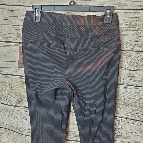 NEW! Candies Black / Grey Audrey Fit Pull On Pants -  Size Medium NWT - Picture 4 of 9